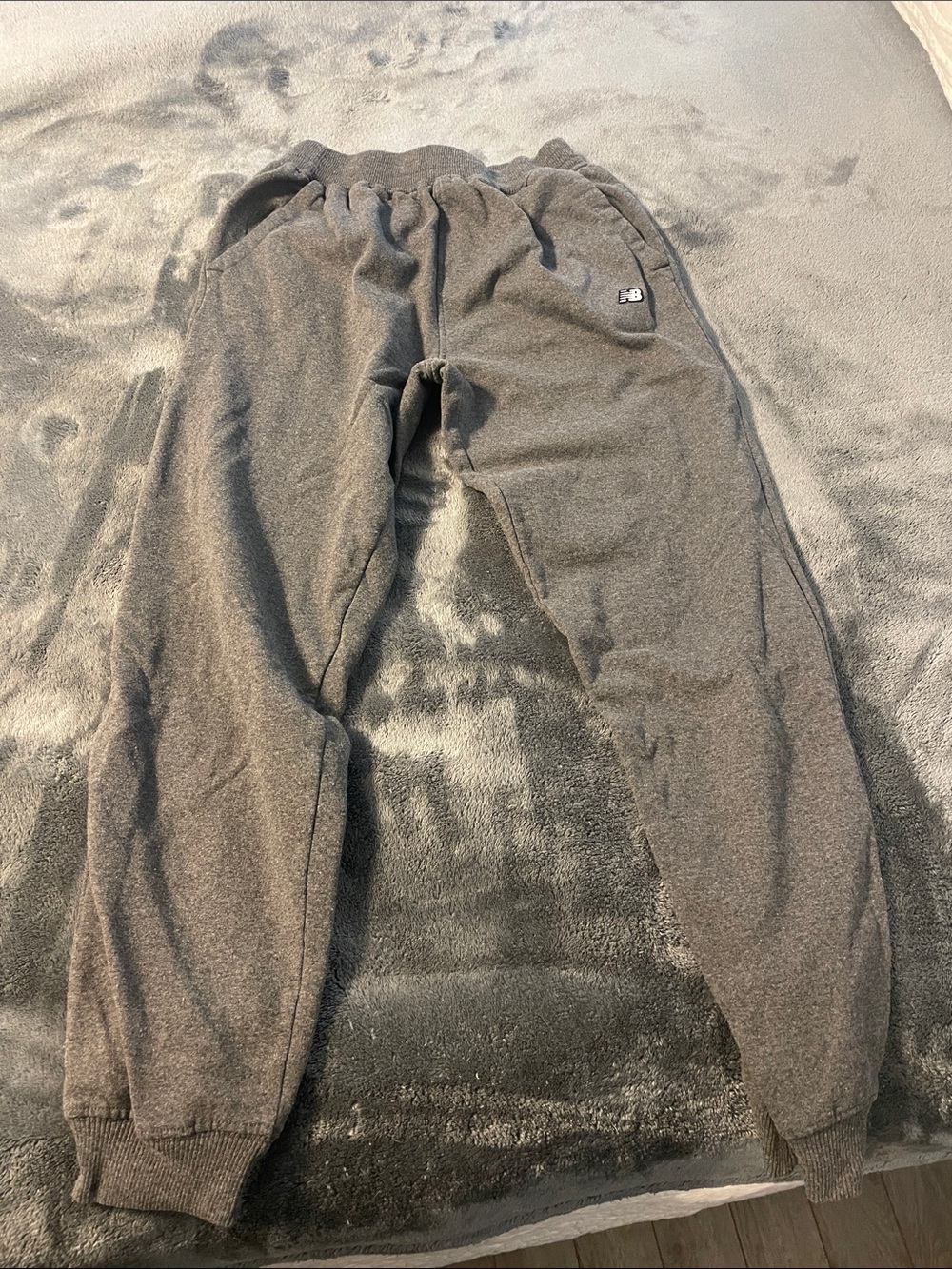 New Balance Charcoal Gray Fleece Joggers - Elastic Waist